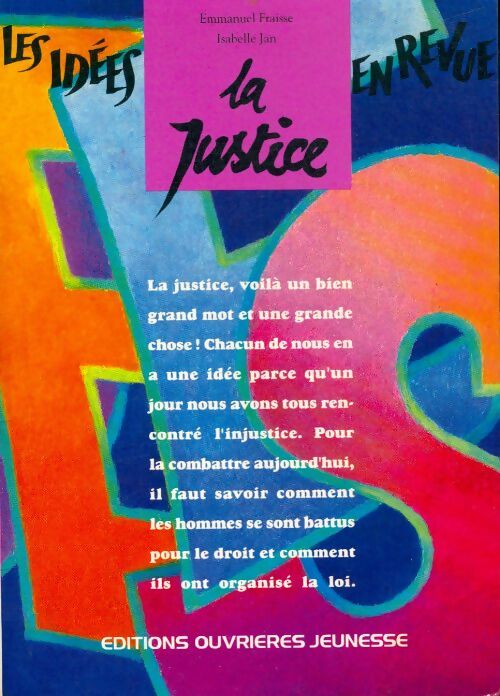 La justice - Isabelle Fraisse - Livre d\'occasion