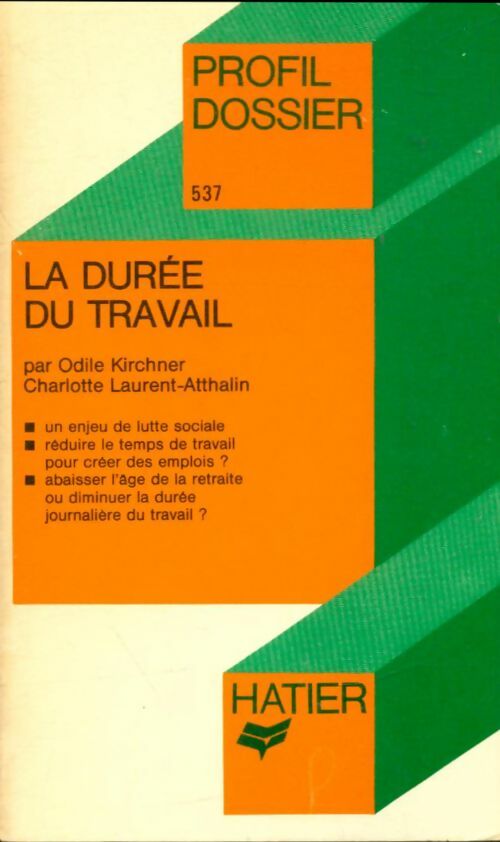 La durée du travail - D. Kirchner