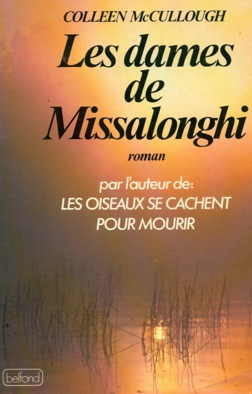 Les dames de Missalonghi - Colleen McCullough