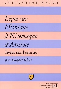 Leçon sur l'éthique à Nicomaque d'Aristote - Jacques Ricot