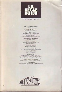La règle du jeu n°2 : Septembre 1990 - Collectif