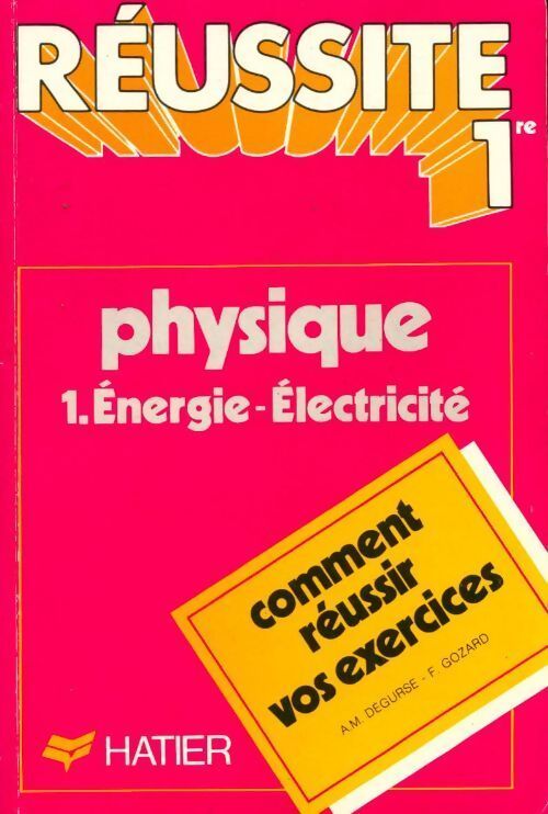 Physique Tome I : Energie-Electricité - F. Gozard