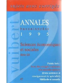 Annales 1995 Sciences économiques et sociales, séries ES - Alexandre Minda
