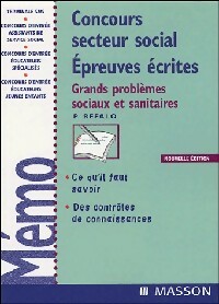 Concours secteur social. Epreuves écrites - Patrick Refalo