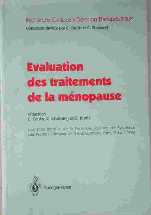 Evaluation des traitements de la ménopause - C. Caulin