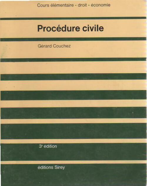 Procédure civile - Gérard Couchez
