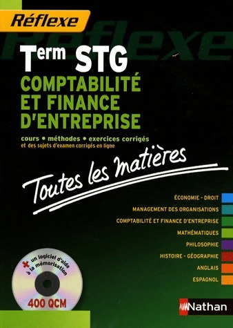 Comptabilité et finance d'entreprise Terminale STG - Philippe Montségur