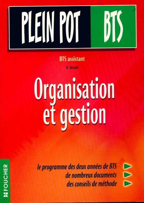 Organisation et gestion BTS - O. Girault