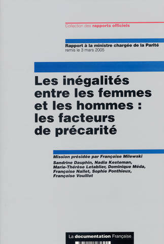 Les inégalités entre les femmes et les hommes : Les facteurs de précarité - Françoise Milewski