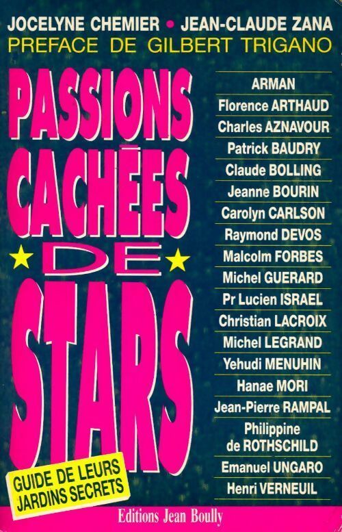 Passions cachées de stars - Jocelyne Chemier Mishkin