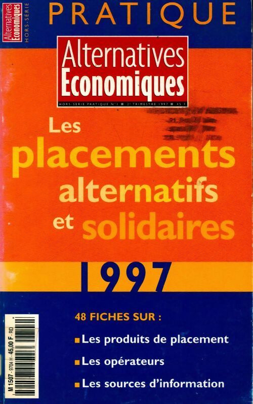 Les placements alternatifs et solidaires 1997 - Collectif
