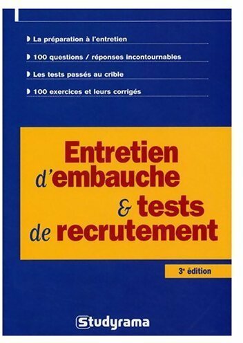 Entretien d'embauche et tests de recrutement - Sabine Duhamel