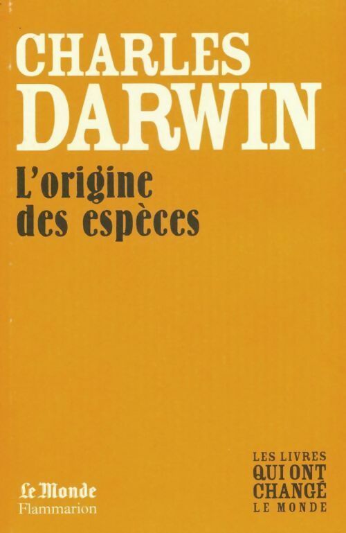 L'origine des espèces - Charles Darwin