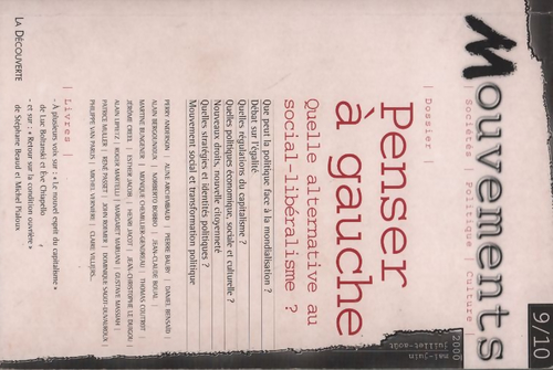 Mouvements n° 9 et 10 : Penser à gauche - Collectif