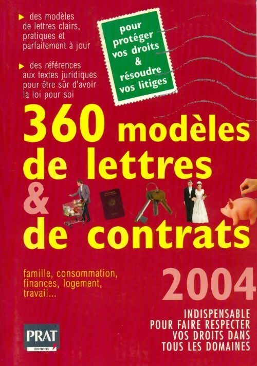 360 modèles de lettres et de contrats édition 2004 - Collectif
