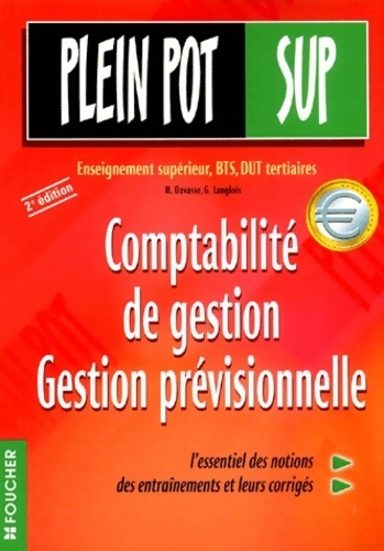 Comptabilité de gestion prévisionnelle BTS - Henri Davasse