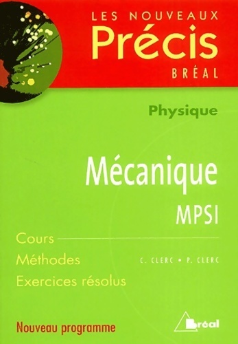 Mécanique MPSI - C. Clerc
