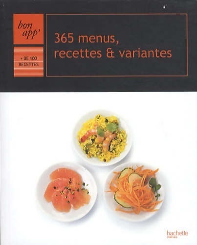 365 menus, recettes et variantes - Collectif