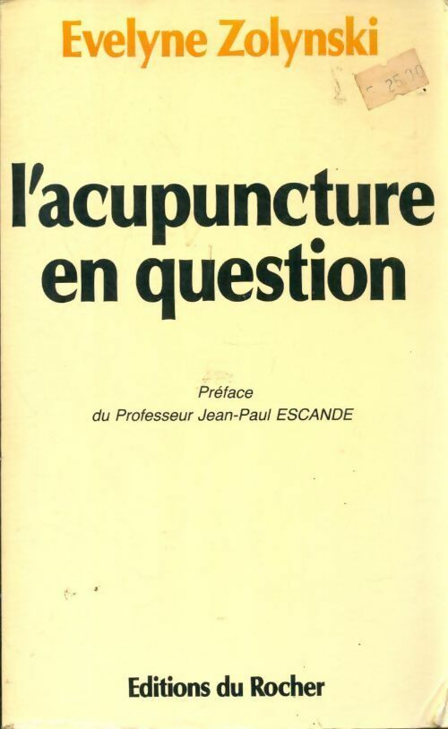L'acupuncture en question - Evelyne Zolynski