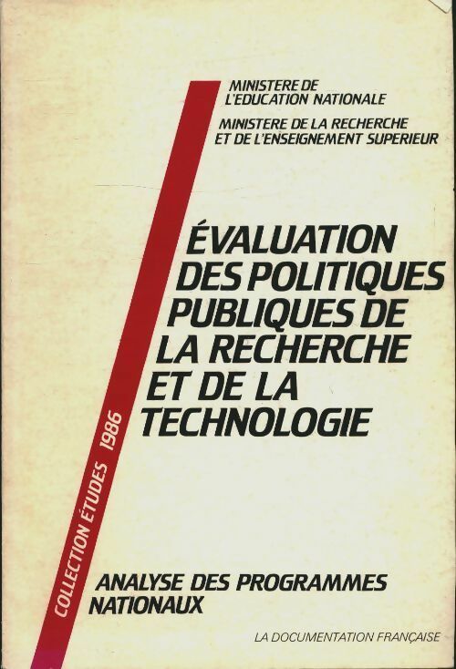 Evaluation des politiques publiques de la recherche et de la technologie - Bruno Latour