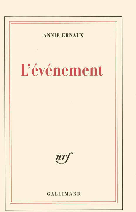 L'événement - Annie Ernaux