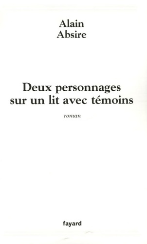 Deux personnages sur un lit avec témoins - Alain Absire