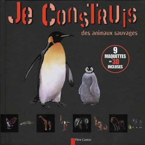 Je construis des animaux sauvages : 9 maquettes 3d - Stoufflet Isabelle