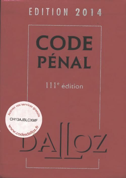 Code pénal 2014 - Yves Mayaud