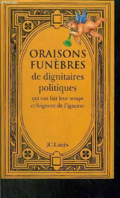 Oraisons funèbres - Anonyme