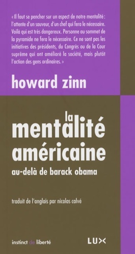 La mentalité américaine - Howard Zinn