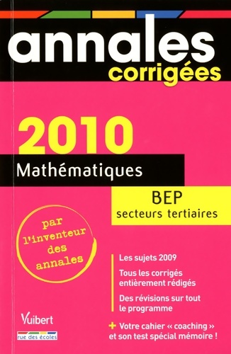 Mathématiques BEP secteurs tertiaires 2010 - Stéphane Lancement