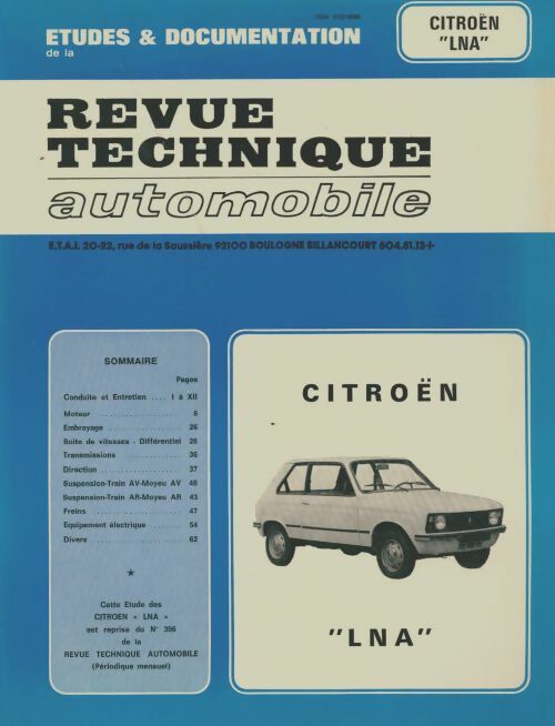 Citroën LNA - Collectif