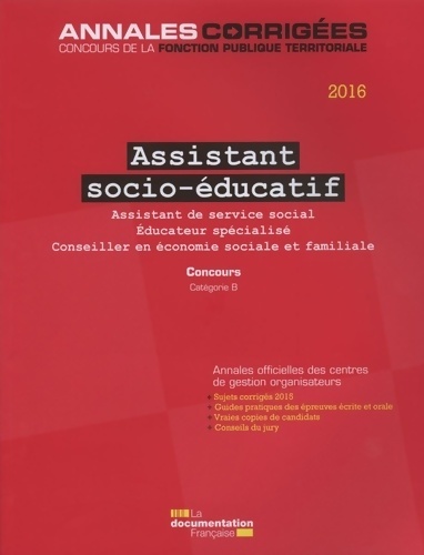 Assistant socio-éducatif 2016 concours assistant de service social - Centre Interdépartemental De Gestion De La Petite Couronne De La Région Ile De France (CIGPC)