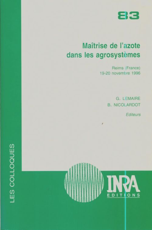 Maîtrise de l'azote dans les écosystèmes - G. Lemaire